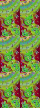 Raster Moda kumaş deseni. Şirin çiçekler. Çizgi çizimi deseni.