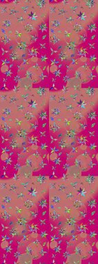 Suluboya desenli çiçek deseni. Ton halinde. Dekorasyon ve tasarım için güzel bir desen. Moda baskısı. Çiçeğin suluboya çizimlerinin zarif deseni.