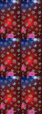 Bahar çiçekleriyle güzel bir çiçek deseni çizmişsin. Raster illüstrasyonu. Güzel kumaş deseni.