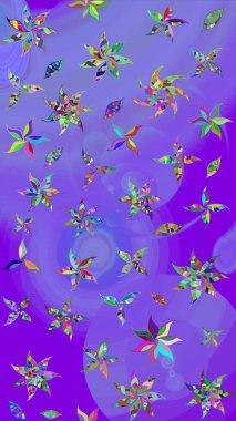 Klasik taslak çizimi. Çiçekli menekşe ve yeşil çizim deseni. Raster çiçek izi..