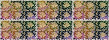 Gri ve nötr renklerde altın desenler ve altın elementler. Süslü raster dekorasyonu. Barok tarzında duvar kağıdı tasarımı için kusursuz damaske deseni arkaplanı.