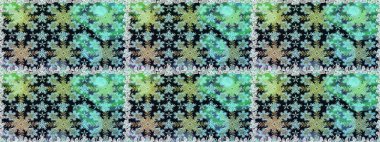 Dekoratif simetri arabesk. Altın maviye ve nötr renklere. Kusursuz ortaçağ çiçek deseni. Doğum günü kartı, davetiye ya da afiş için iyidir. Raster illüstrasyonu.