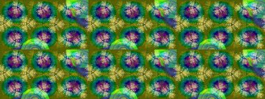 Çizgi çizimi kalıbı. Şirin çiçekler. Raster Moda kumaş deseni.