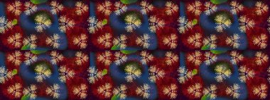 Klasik çiçek desenli. Raster 'ın taze dokusu. Yumuşak fayans. Paketleme, tekstil, duvar kâğıdı için çiçek eskizi. Yumuşak pamuk tasarımı.