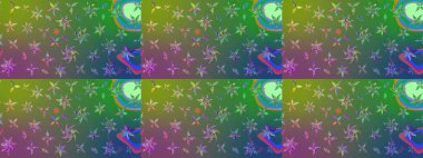 Tomurcukları çiçek olan sevimli bir çiçek deseni. Eski usul. Eskiz geçmişi. Raster. Kumaş, tekstil, duvar kağıdı baskısı için. Raster illüstrasyonu.