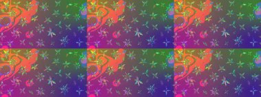 Davetiye ve kartpostal tasarımı için dekoratif çiçek unsurları. Yapraklı çizim şekli. Tekstil için figür. Poster ya da kapak için arka plan. Sevimli zarif çiçekler Raster illüstrasyonu.