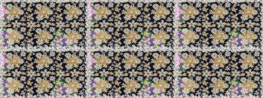 Gri renklerde altın tekrarlayan elementlerle soyut arkaplan. Kusursuz oryantal klasik altın desen.