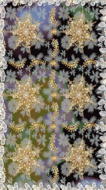 Kusursuz klasik raster altın desenli. Geleneksel oryantasyon süsü. Klasik klasik klasik arka plan. Altın elementlerle gri renklerde altın desen.