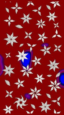 Şekil verilmiş çiçeklerle eskiz deseni. Çiçek deseni duvar kağıdı, desen dolguları ve web sayfası arka planı için kullanılabilir. Süslü zentangle çizim dokusu, soyut çiçeklerle süslenmiş..