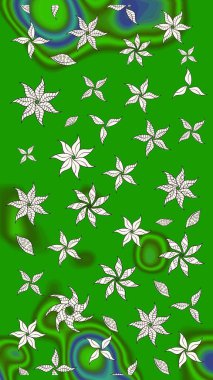 Vadinin çiçekleri yeşil ve nötr renklerde. Suluboya, elle çizilmiş. Raster - stok. Taslak arkaplan deseni.