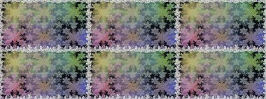 Barok tarzında altın çiçekli süs. Gri ve nötr renklerde altın element. Damask pürüzsüz yineleme kalıbı. Antika altın tekrarlanabilir duvar kağıdı.