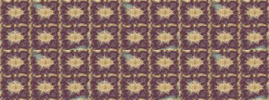 Raster geometrik arka plan. Kahverengi renklerde altın çiçekli eskiz deseni. Senin tasarımın için, duvar kağıdı. Altın renkli çizim çizimi.