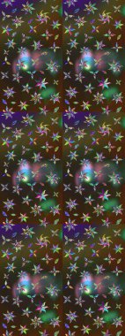 Küçük kahverengi ve yeşil renkte güzel bir besin torbası deseni, çiçekler. Tekstil, kumaş, kapaklar, duvar kağıtları, baskı, naylon, koleksiyon defteri, örgü, dekupaj için güzel bir eskiz. Millefleurlar.