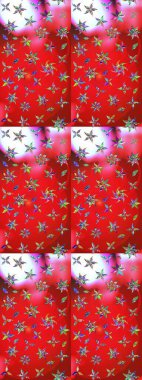 Raster deseni. Suluboya etkisi. Botanik çizim kalıbı. Organik elementler.