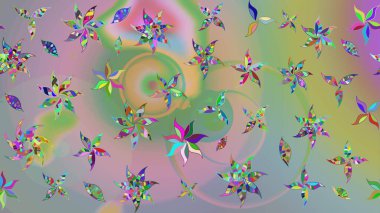 Üst manzara, yumuşak stil. Sevgililer günü ve tebrik kartı konsepti için şık bir davetiye. Çiçek kompozisyonu, el boyası, hassas şablon. Tarafsız ve yeşil renklerde manzaralı çiçek deseni.