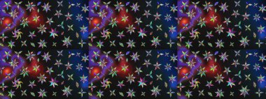 Çiçekli çizim şekli. Renkli çiçekler. Renkli Bahar Teması eskiz kalıbı. Düz Çiçek Elementleri Tasarımı.