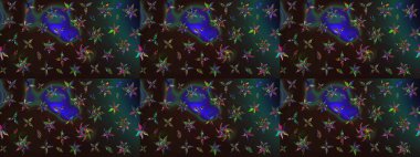 Kızılderili desenli desenli desenli şal deseni. Etnik Mandala süsü. Raster Henna dövme stili. Tekstil, tebrik kartı, boyama kitabı, telefon kılıfı baskısı için kullanılabilir.