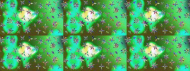 Raster illüstrasyonundaki çiçek desenli çizim. Güzel kumaş deseni. Renkli Bahar Teması eskiz kalıbı. Düz Çiçek Elementleri Tasarımı.