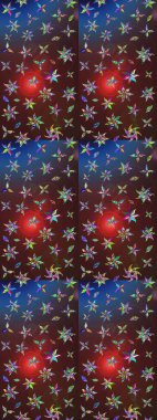 Eskiz arkaplan modeli. Vadinin çiçekleri kahverengi ve mor renklerde. Suluboya, elle çizilmiş. Raster - stok.