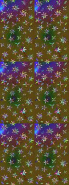 Çiçekli yumuşak bir eskiz şekli. Raster çiçekleri klasik tarzda çizilmiş. Nazikçe, rengarenk bahar çiçekleri. Raster illüstrasyonu.