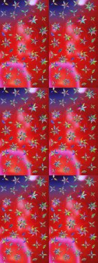 Küçük çiçekteki sevimli çiçek deseni. Raster illüstrasyonu. Tony 'nin kumaş kalıbını çiz. Modaya uygun kumaş deseni.