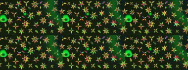 Renkli güzel çiçekli eskiz deseni, suluboya çiçek deseni, duvar kağıdı, kart ya da kumaş için fayanslı. Raster..