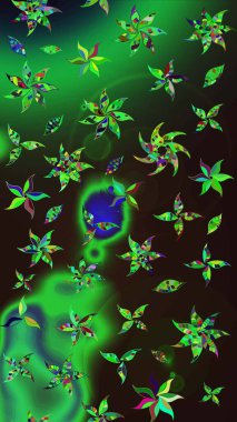 Zarif, parlak ve eskiz yeşil ve gri çiçek desenli tasarım. Sabıka fotoğraflarında, bebek kıyafetlerinde, duvar kâğıtlarında, paket kutularında falan kullanılabilir. Raster..