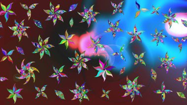 Zarif, parlak ve çiçek desenli tasarım. Sabıka baskıları, bebek kıyafetleri, duvar kâğıtları, paket kutuları vb..