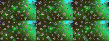 Tekstil veya kitap kapakları, imalat, duvar kağıtları, baskı, hediye paketi ve yapıştırma kitabı için çiçek eskizi geçmişi. Küçük çaplı çiçeklerdeki basit şirin desenler. Raster illüstrasyonu.