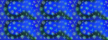 Çiçekli, yapraklı, çiçek desenli eskiz. Raster illüstrasyonu. El çizimi.