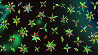 Nazikçe, güzel çiçek arkaplanı. Siyah ve gri renkli çiçekler. Raster çiçek desenli ve çiçekli..