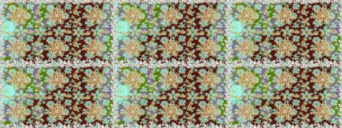 Duvar kâğıdı barok, İspanyol kumaşı. Kusursuz çiçek deseni. Kusursuz raster arka plan. Tarafsız ve bej renkler üzerinde grafiksel modern kusursuz desen.