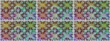 Tarafsız ve kahverengi renklerde, altın elementli klasik, pürüzsüz desen. Raster illüstrasyonu.