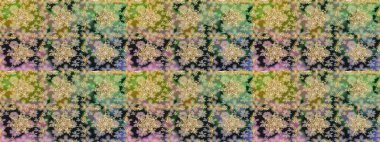 Altın şablon. Raster illüstrasyonu. Kusursuz desenli altın elementler. Tarafsız ve gri renklerin kraliyet retro 'su. Kart, duvar kağıdı, ambalaj ve tekstil için klasik tasarım. Çiçeksel klasik doku.