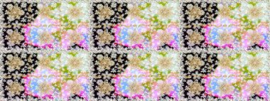 Altın şablon. Tarafsız ve bej renklerde Royal retro. Kart, duvar kağıdı, ambalaj ve tekstil için klasik tasarım. Klasik çiçek dokusu. Kusursuz desenli altın elementler. Raster illüstrasyonu.