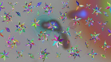 Raster Hip kumaş deseni. Eskiz Vintage Çiçek Deseni.