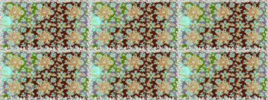 Duvar kâğıdı barok, İspanyol kumaşı. Kusursuz çiçek deseni. Kusursuz raster arka plan. Tarafsız ve bej renkler üzerinde grafiksel modern kusursuz desen.