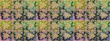 Altın şablon. Raster illüstrasyonu. Kusursuz desenli altın elementler. Tarafsız ve gri renklerin kraliyet retro 'su. Kart, duvar kağıdı, ambalaj ve tekstil için klasik tasarım. Çiçeksel klasik doku.