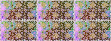 Noel, kar tanesi, yeni yıl 2019. Tarafsız ve kahverengi renklerde altın elementlerle kusursuz klasik desen.