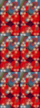 Raster illüstrasyonu. Renkli Bahar Teması eskiz kalıbı. Zentangle soyut çiçekleri. Güzel kumaş deseni. Düz Çiçek Elementleri Tasarımı. Çiçek tozu..