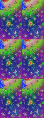 Çiçek kompozisyonu, el boyası, hassas şablon. Üst manzara, yumuşak stil. Mavi ve yeşil renkte manzaralı çiçek deseni. Sevgililer günü ve tebrik kartı konsepti için şık bir davet.