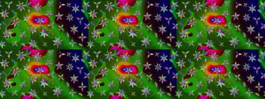 Küçük çaplı çiçeklerdeki basit şirin desenler. Tekstil veya kitap kapakları, imalat, duvar kağıtları, baskı, hediye paketi ve yapıştırma kitabı için çiçek eskizi geçmişi. Raster illüstrasyonu.