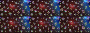 Anti-stres için soyut örnek sayfası. Raster illüstrasyonu. Kahverengi ve mavi renklerde.