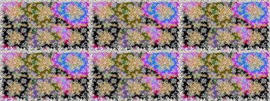 Kusursuz çiçek deseni. Kusursuz raster arka plan. Duvar kâğıdı barok, İspanyol kumaşı. Gri renklerde grafiksel, modern, pürüzsüz desen.