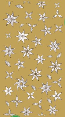 Eskiz arkaplan modeli. Suluboya, elle çizilmiş. Sarı ve nötr renklerde yaprakları olan yabani çiçekler. Raster illüstrasyonu.