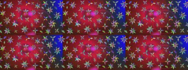 Renkli Bahar Teması eskiz kalıbı. Kırmızı ve kahverengi renkte çiçekler. Güzel çiçek deseni. Düz Çiçek Elementleri Tasarımı.