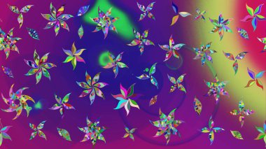 Mor ve mor renkli çiçekler. Düz Çiçek Elementleri Tasarımı. Renkli Bahar Teması eskiz kalıbı. Çiçek desenli eskiz, yaz çiçekleri..