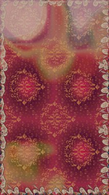 Kırmızı ve kahverengi renkte çiçekler. Renkli Yaz Temalı Kusursuz Arkaplan. Düz Çiçek Elementleri Tasarımı. Sevimli çiçek raster deseni.