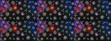 Yapraklı çizim şekli. Şirin, zarif çiçekler Raster illüstrasyonu. Poster ya da kapak için arka plan. Tekstil için figür. Davetiye ve kartpostal tasarımı için dekoratif çiçek unsurları.