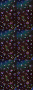 Küçük bir çiçekte eskiz deseni. Hoş bir çiçek geçmişi var. Güzel kumaş deseni. Raster illüstrasyonu.